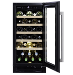 Dunavox Flow DAUF-32.83B 32 bottle undercounter wine fridge – Black