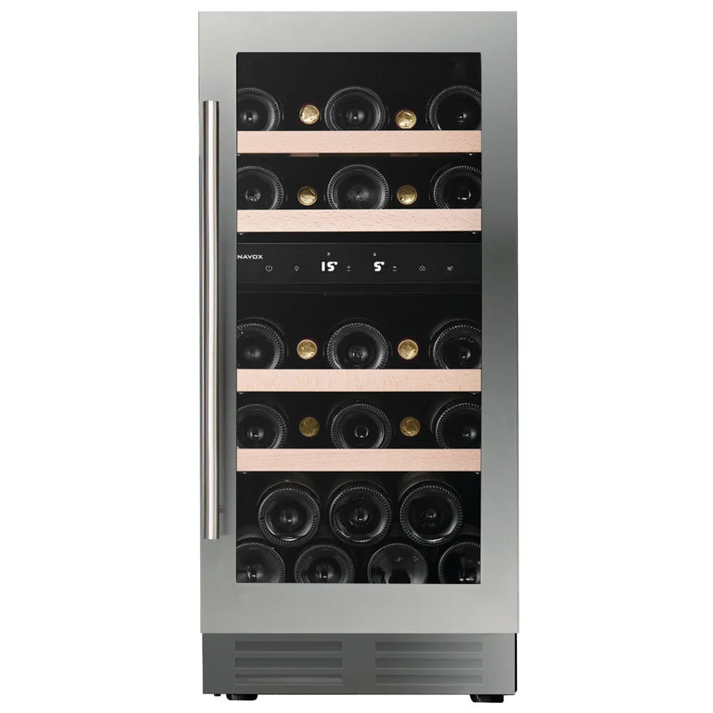 Dunavox Flow DAUF-32.78DSS 32 bottle undercounter wine fridge – Stainless steel