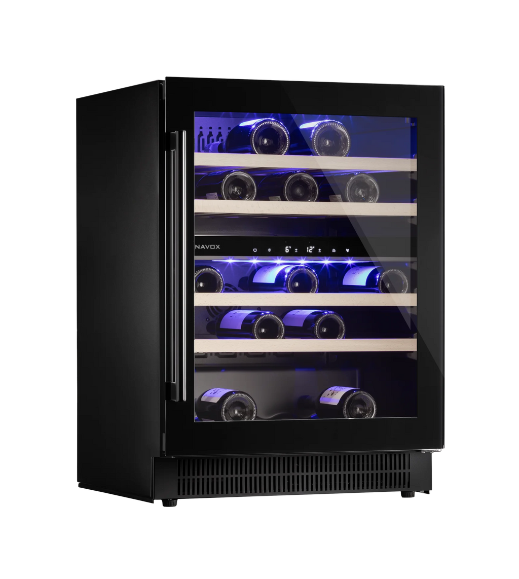 Dunavox Flow DAUF-39.121DB 39 bottle undercounter wine fridge – Black