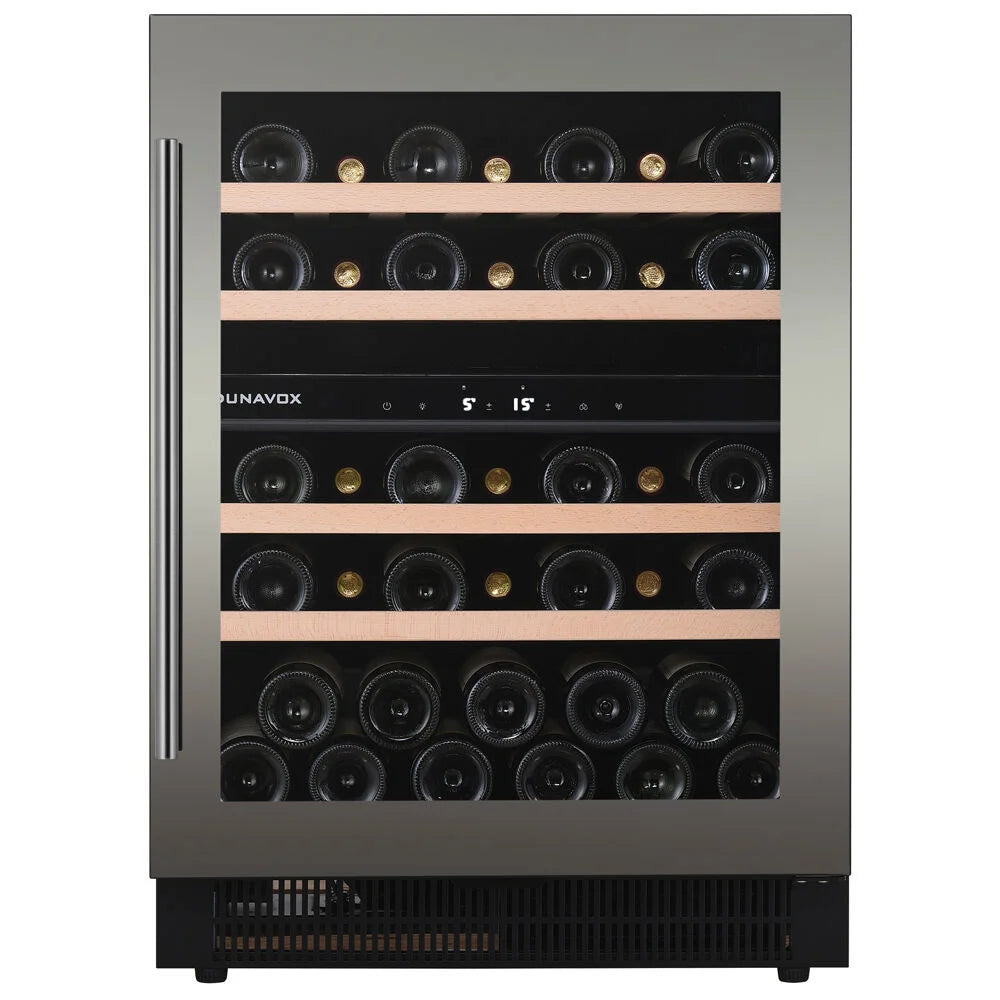 Dunavox Flow DAUF-39.121DSS 39 bottle undercounter wine fridge – Stainless steel