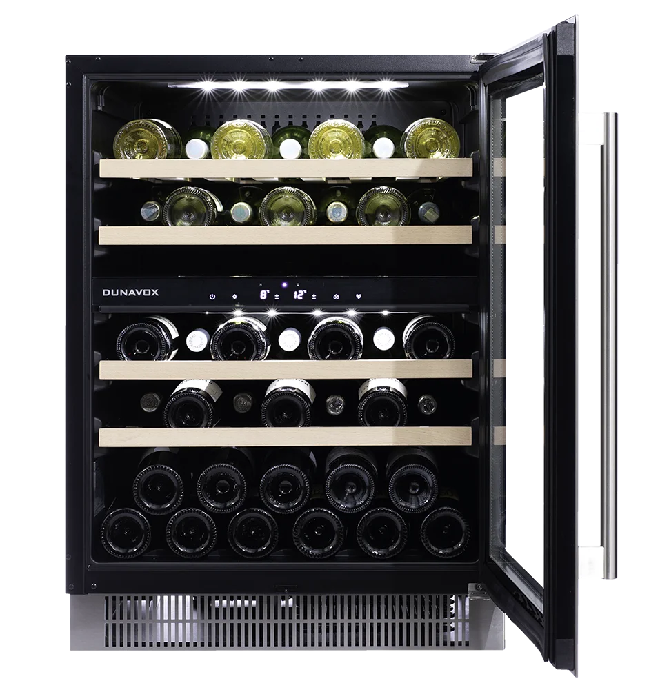 Dunavox Flow DAUF-39.121DSS 39 bottle undercounter wine fridge – Stainless steel