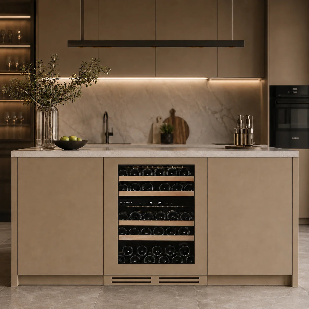 Dunavox Flow DAUF-39.119DOP.TO 35 bottle undercounter wine fridge – OVERLAY PANEL