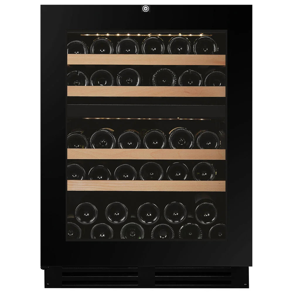 Dunavox Flow DAUF-39.119DB.TO 39 bottle undercounter wine fridge – Black glass