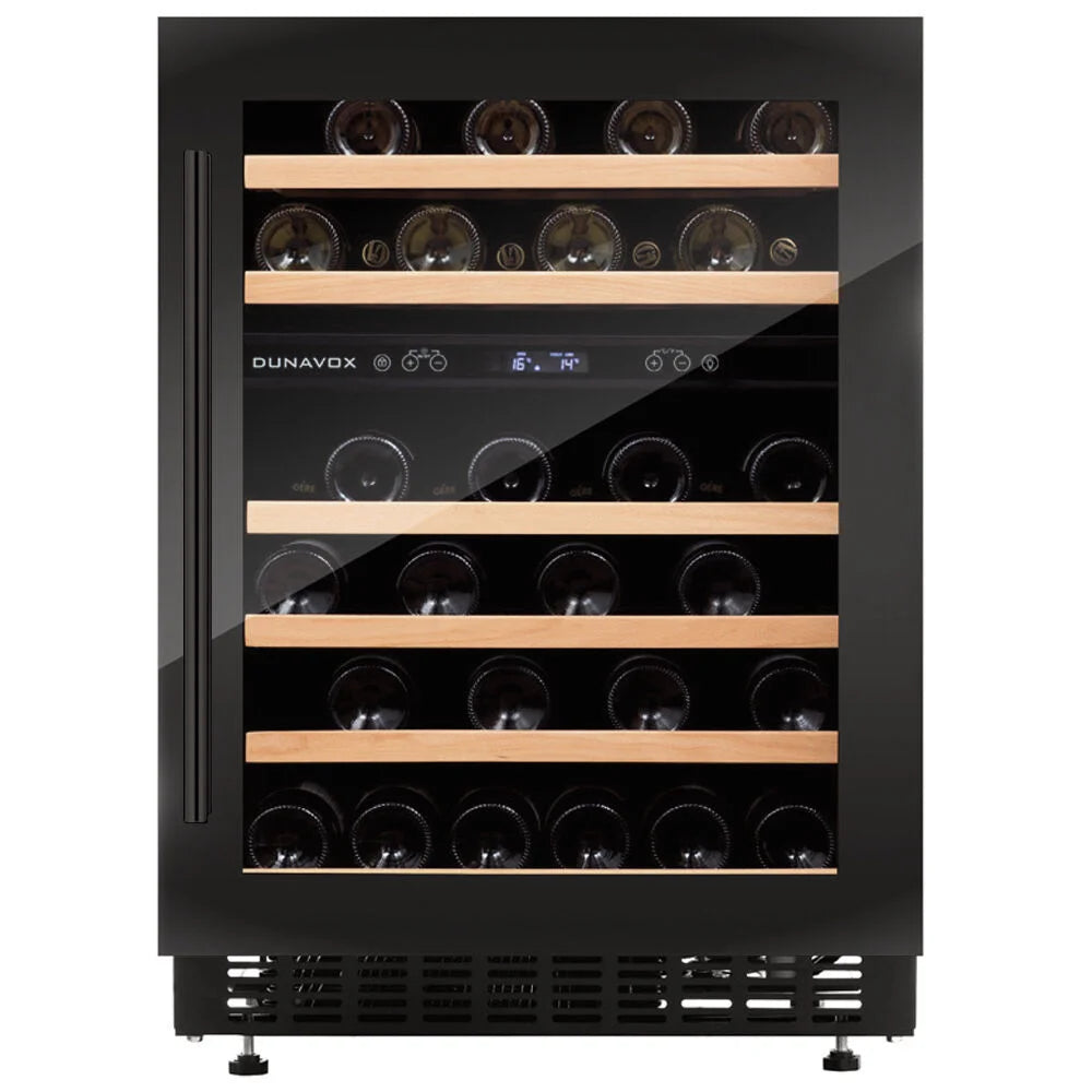 Dunavox Flow DAUF-46.145DB 46 bottle undercounter wine fridge – Black