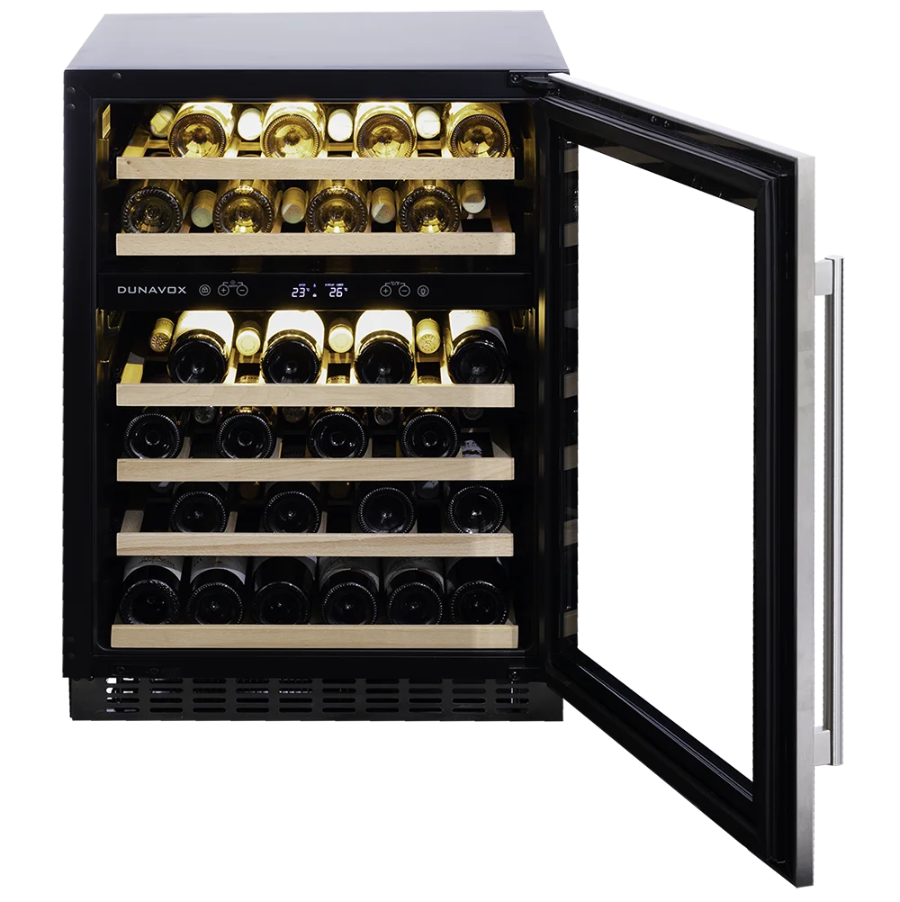 Dunavox Flow DAUF-46.145DSS 46 bottle undercounter wine fridge – Stainless steel