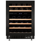 Dunavox Flow DAUF-46.145DBH 46 bottle undercounter wine fridge – Black glass