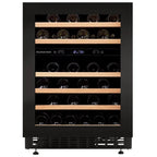 Dunavox Flow DAUF-46.145DBH 46 bottle undercounter wine fridge – Black glass