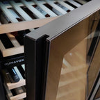 Dunavox Flow DAUF-46.145DBH 46 bottle undercounter wine fridge – Black glass
