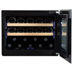 Dunavox Horizon DVH-19.50B.TO 19 bottle integrated wine fridge – Black