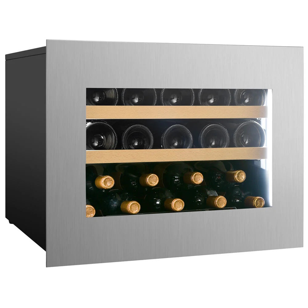 Dunavox Horizon DVH-19.50SS.TO 19 bottle integrated wine fridge – Stainless steel