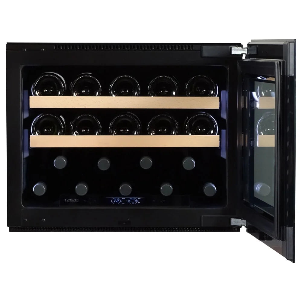 Dunavox Horizon DVH-19.50SS.TO 19 bottle integrated wine fridge – Stainless steel