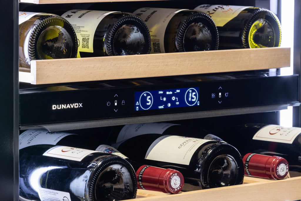 Dunavox Horizon DVH-25.65DSS.TO 25 bottle integrated wine fridge – Stainless steel