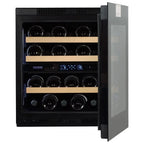 Dunavox Horizon DVH-25.65DB.TO 25 bottle integrated wine fridge – Black