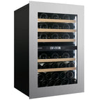 Dunavox Horizon DVH-44.120DSS.TO 44 bottle integrated wine fridge – Stainless steel