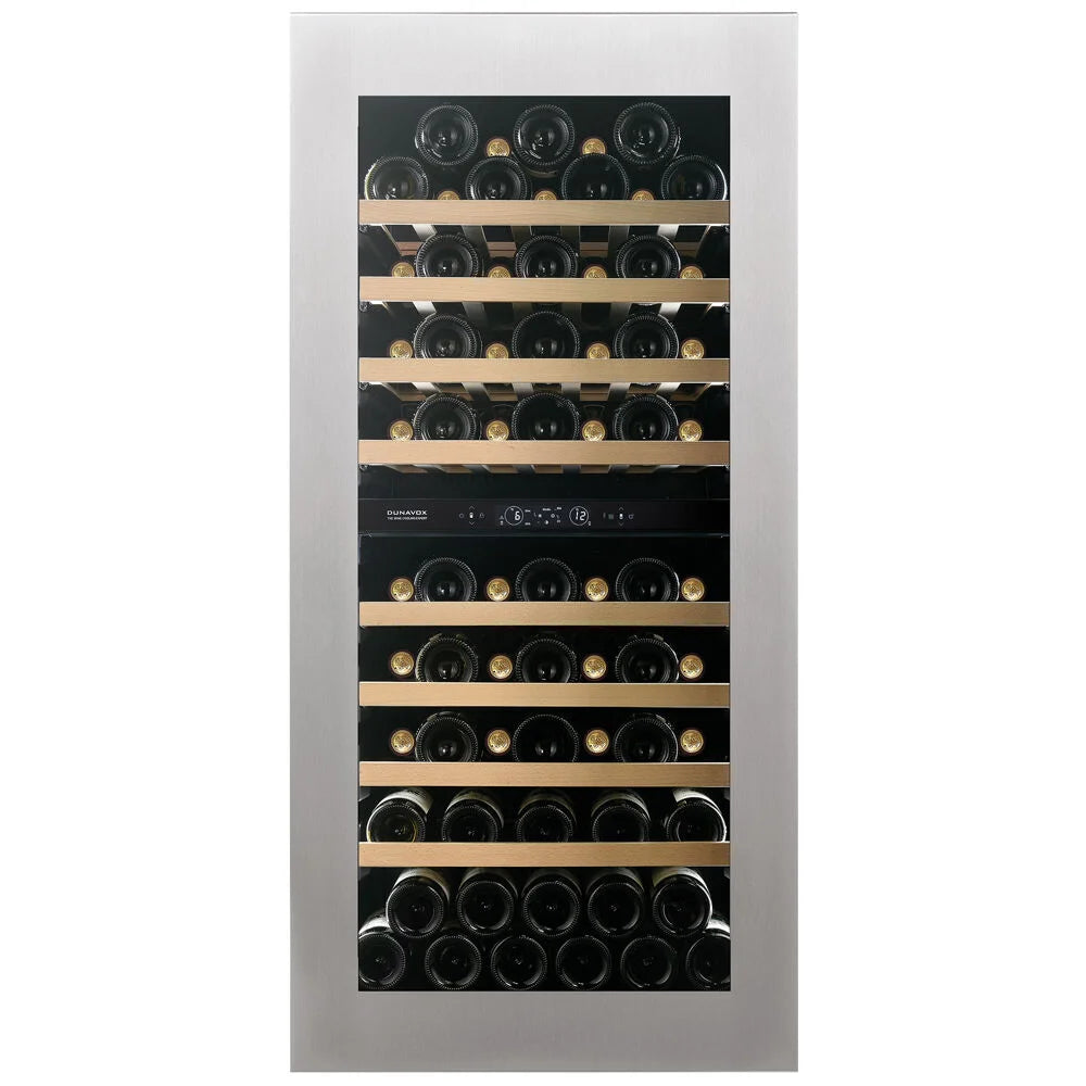Dunavox Horizon DVH-70.185DSS.TO 70 bottle integrated wine fridge – Stainless steel