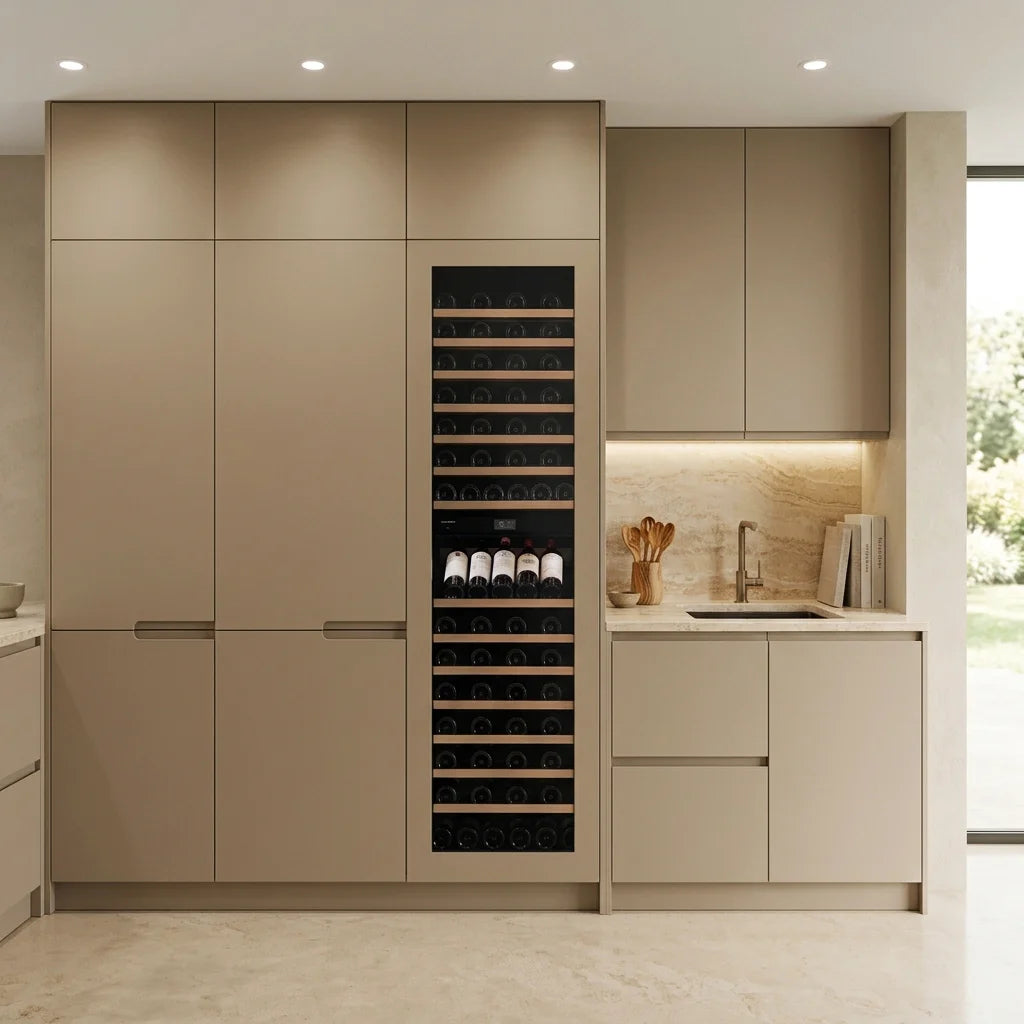 Dunavox Noble DVN-109.291DOP.TO 109 bottle integrated wine fridge – Overlay Panel