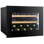 Dunavox Noble DVN-19.50B.TO 19 bottle integrated wine fridge – Black glass