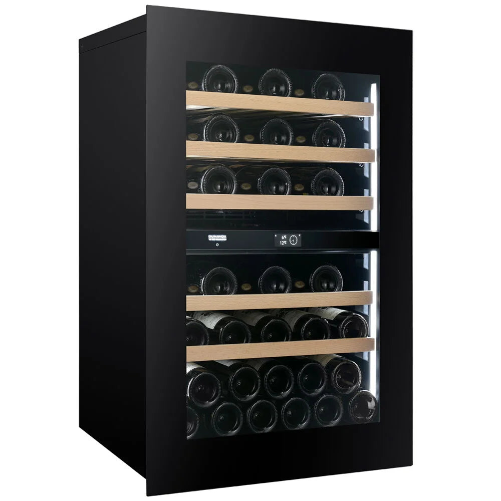 Dunavox Noble DVN-44.120DB.TO 44 bottle integrated wine fridge – Black glass