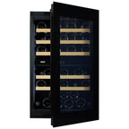 Dunavox Noble DVN-44.120DB.TO 44 bottle integrated wine fridge – Black glass