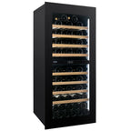 Dunavox Noble DVN-70.185DB.TO 70 bottle integrated wine fridge – Black glass