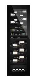 Dunavox Noble DVN-72.291DB.TO 72 bottle integrated wine fridge – Black glass