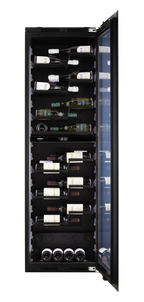 Dunavox Noble DVN-72.291DB.TO 72 bottle integrated wine fridge – Black glass