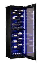 Dunavox Noble DVN-72.291DB.TO 72 bottle integrated wine fridge – Black glass