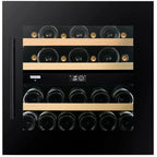 Dunavox Prime DVP-25.65DB 25 bottle integrated wine fridge – Black glass