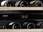 Dunavox Prime DVP-44.120DB 44 bottle integrated wine fridge – Black glass