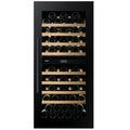 Dunavox Prime DVP-70.185DB 70 bottle integrated wine fridge – Black glass