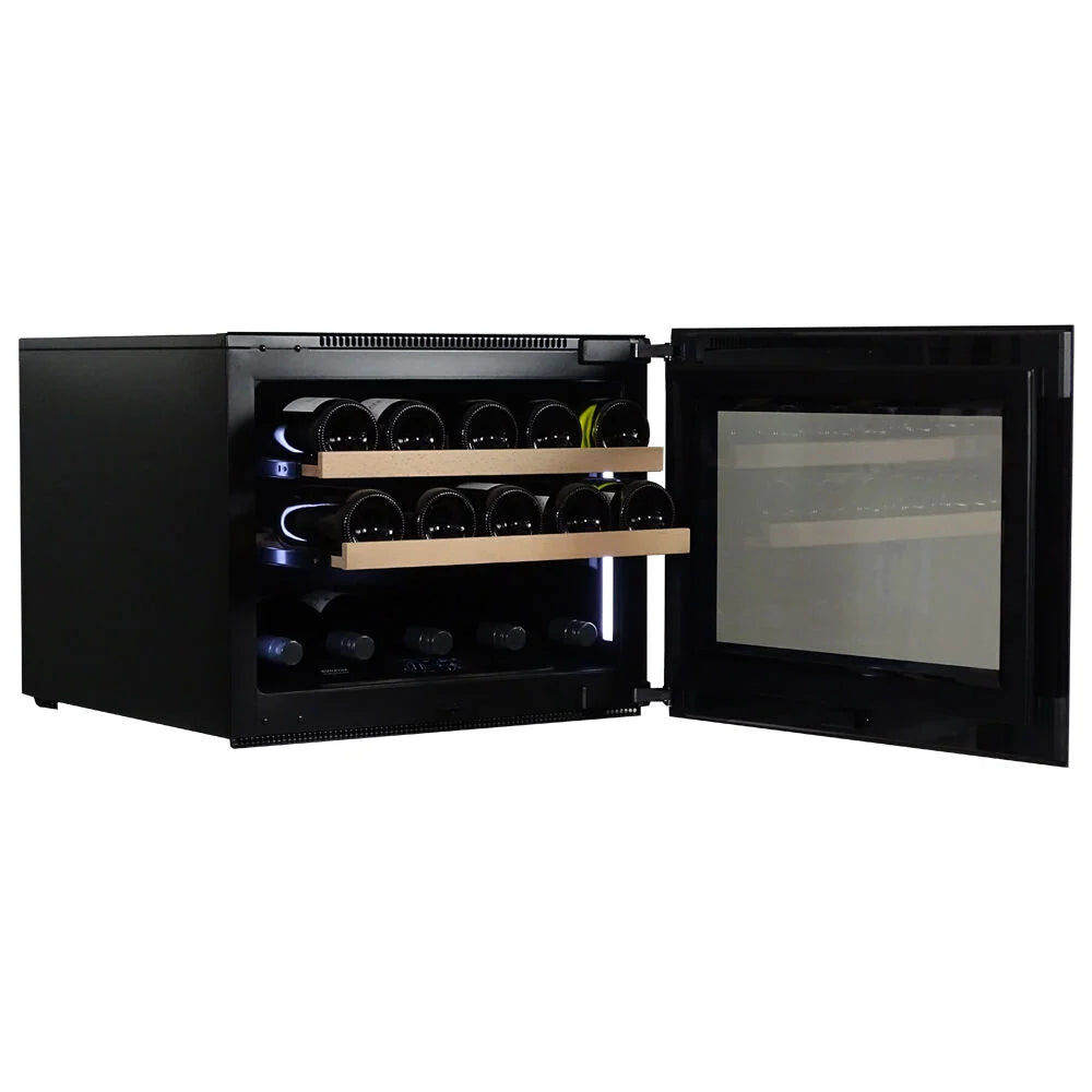 Dunavox Spirit DVS-19.50B 19 bottle integrated wine fridge – Black