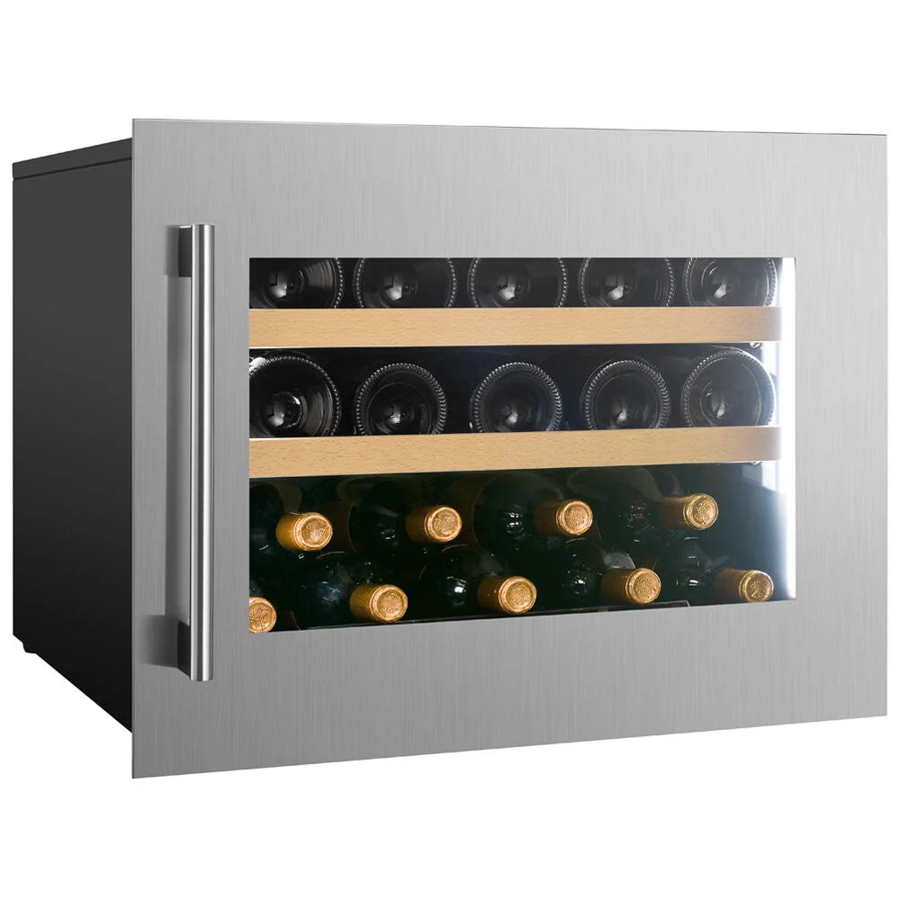 Dunavox Spirit DVS-19.50SS 19 bottle integrated wine fridge – Stainless steel