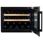 Dunavox Spirit DVS-19.50B 19 bottle integrated wine fridge – Black