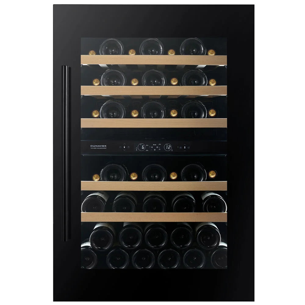 Dunavox Spirit DVS-44.120DB 44 bottle integrated wine fridge – Black