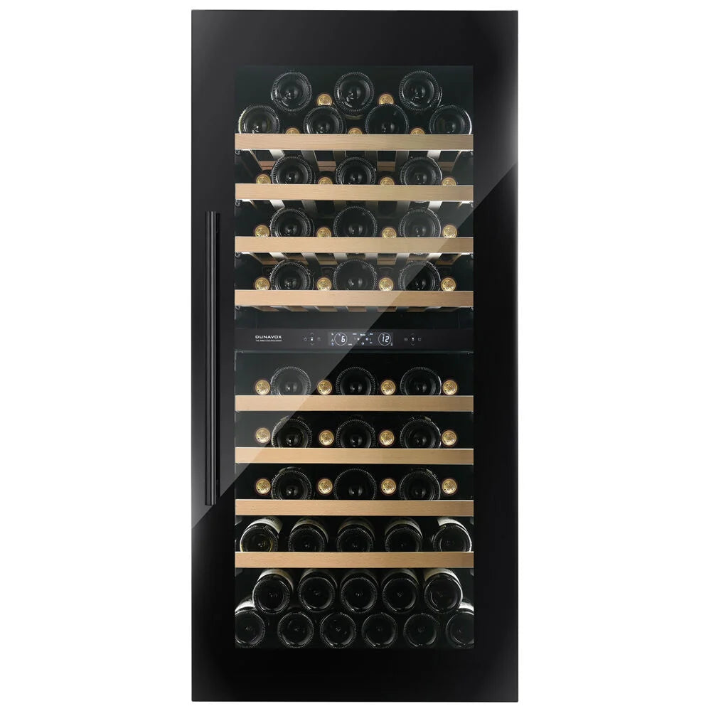 Dunavox Spirit DVS-70.185DB 70 bottle integrated wine fridge – Black
