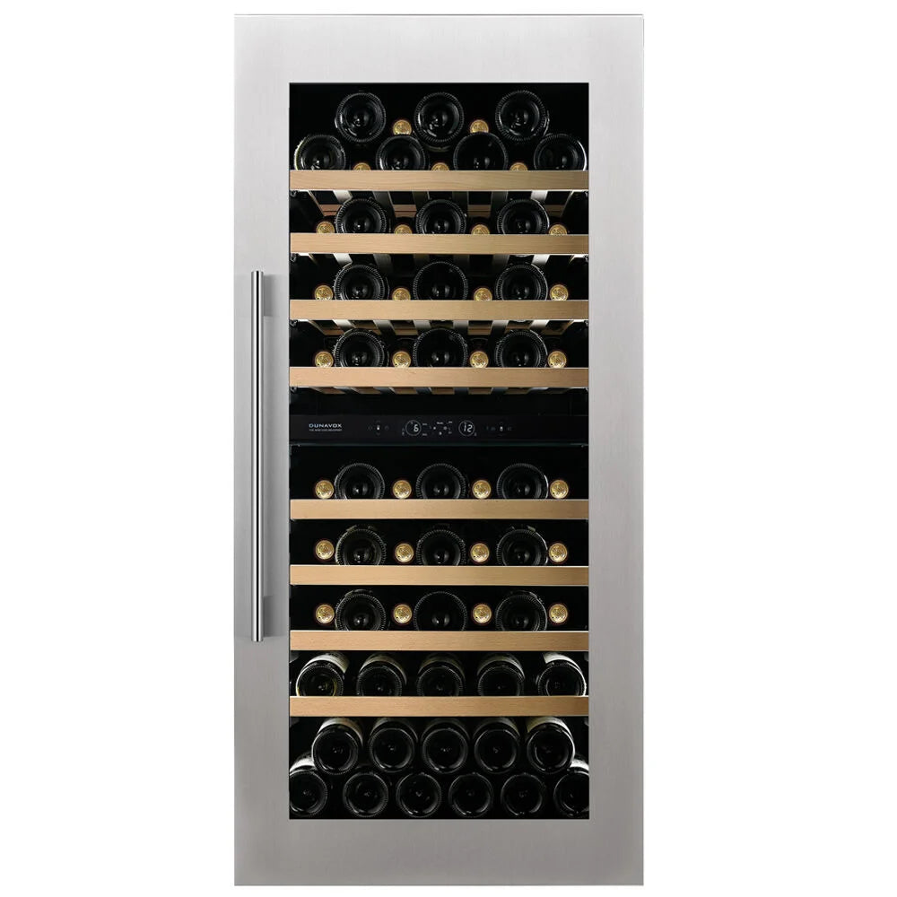 Dunavox Spirit DVS-70.185DSS 70 bottle integrated wine fridge – Stainless steel