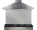 Rangemaster 110 Splashback Stainless Steel front view