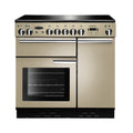 Rangemaster Professional+ 90cm Induction Cream with Chrome trim Range Cooker front view