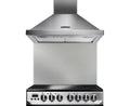 Rangemaster 60 Splashback Stainless Steel front view