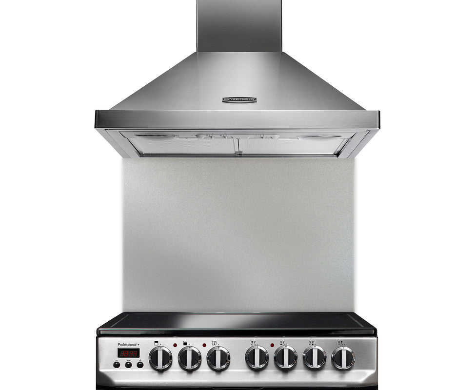 Rangemaster 60 Splashback Stainless Steel front view