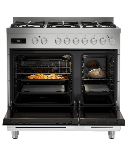 Fisher & Paykel OR90L7DBGFX2 90cm Series 7 Contemporary Dual Fuel 5 Burner Freestanding Cooker