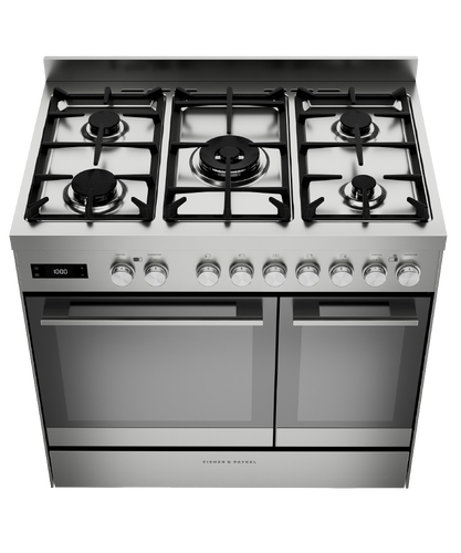 Fisher & Paykel OR90L7DBGFX2 90cm Series 7 Contemporary Dual Fuel 5 Burner Freestanding Cooker