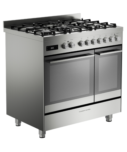 Fisher & Paykel OR90L7DBGFX2 90cm Series 7 Contemporary Dual Fuel 5 Burner Freestanding Cooker