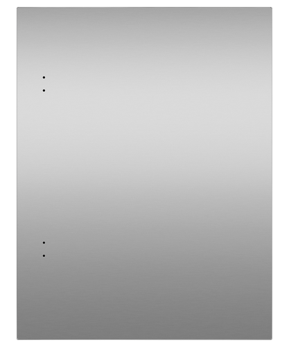 Fisher & Paykel RD6009R Solid Stainless Right-Hinge Door Panel for Integrated Undercounter Wine & Beverage, 60cm