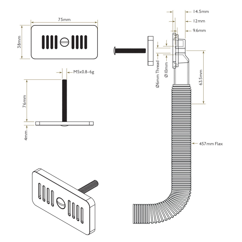 Bidbury & Co XL Rectangular Overflow