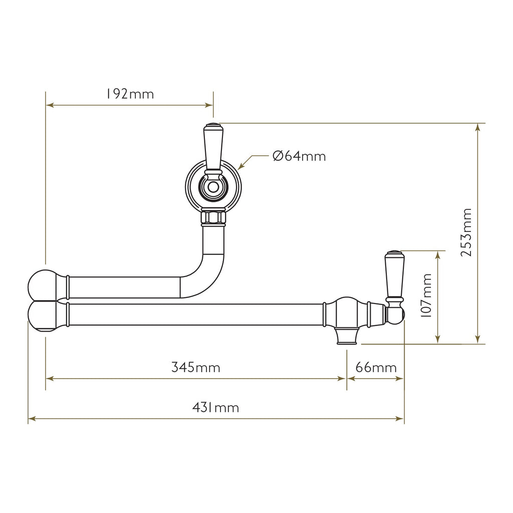 Bidbury & Co Oakridge Pot Filler