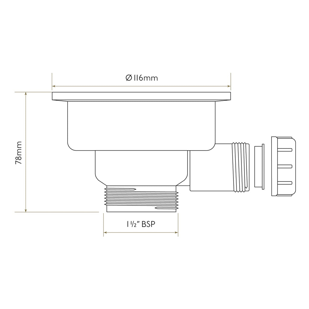 Bidbury & Co 3.5" Contemporary Waste