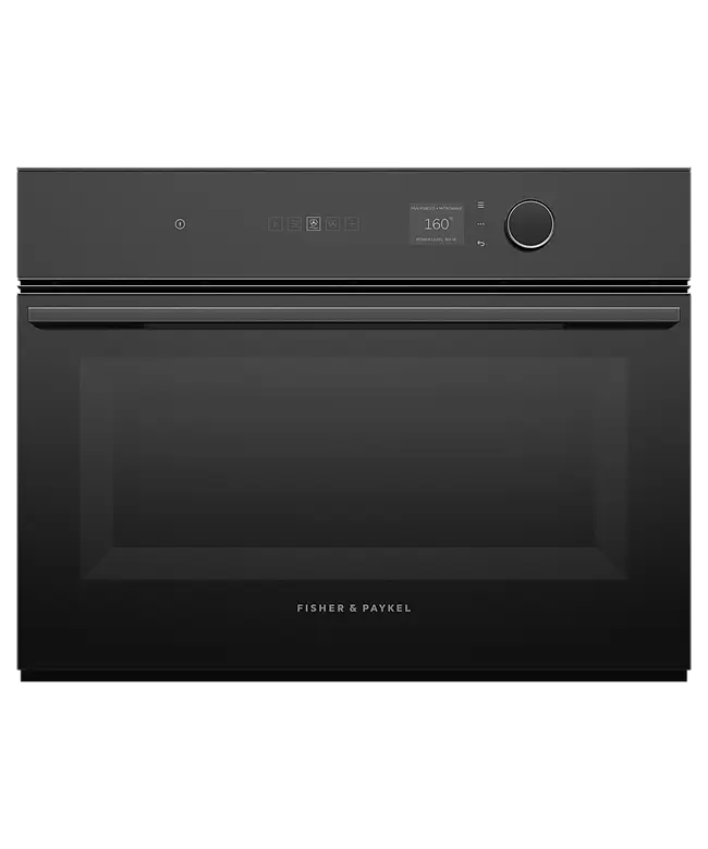 Fisher & Paykel OM60NMLB1 60cm Series 7 Minimal Compact Combi-Microwave Oven