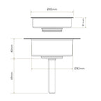 Bidbury & Co 3.5" Contemporary Waste