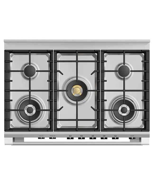 Fisher & Paykel OR90SCG6B1 90cm Series 9 Classic 5 Burner Dual Fuel Pyrolytic Freestanding Cooker